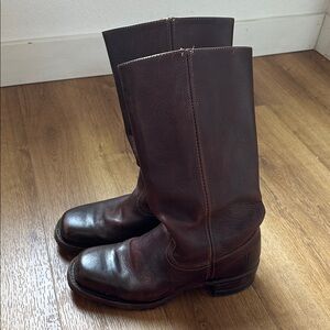 Vintage Frye Campus Boots in Chocolate Brown Made in U.S.A